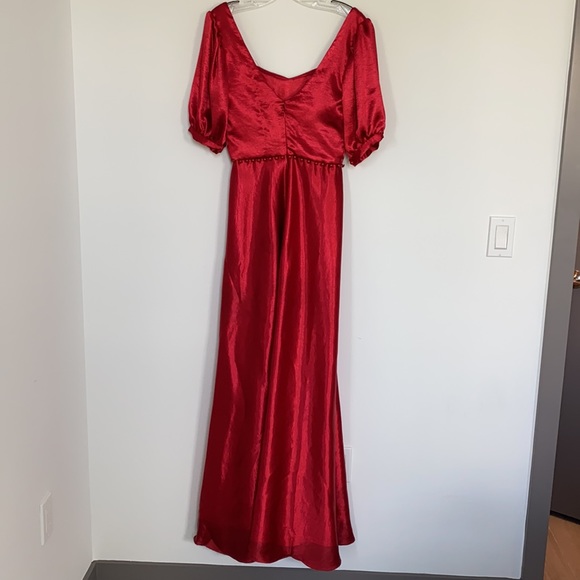 Cherry Red long dress - Picture 7 of 8